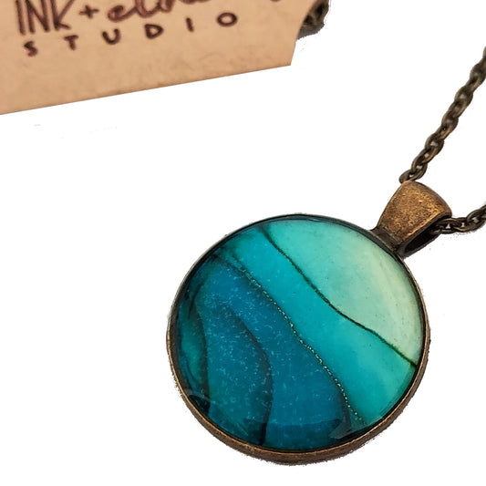 Hand-painted necklace