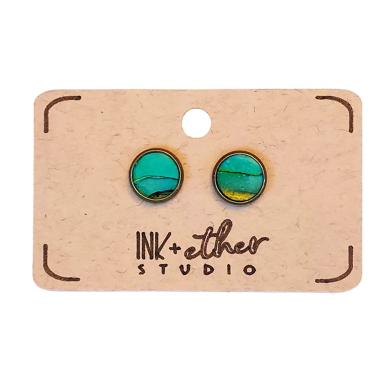 Hand-painted pair of studs