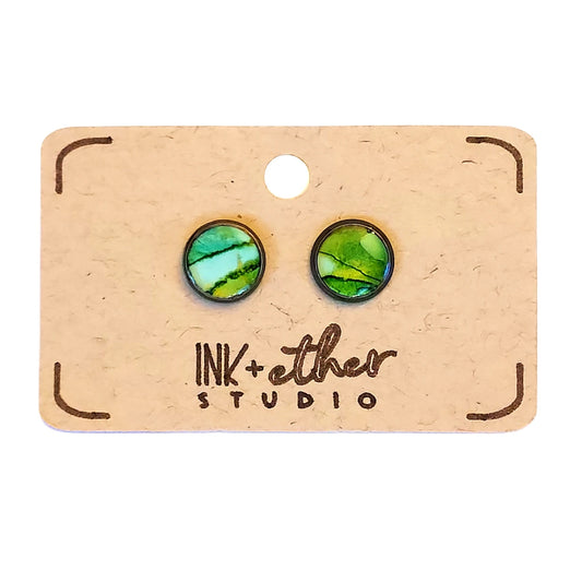 Hand-painted pair of studs