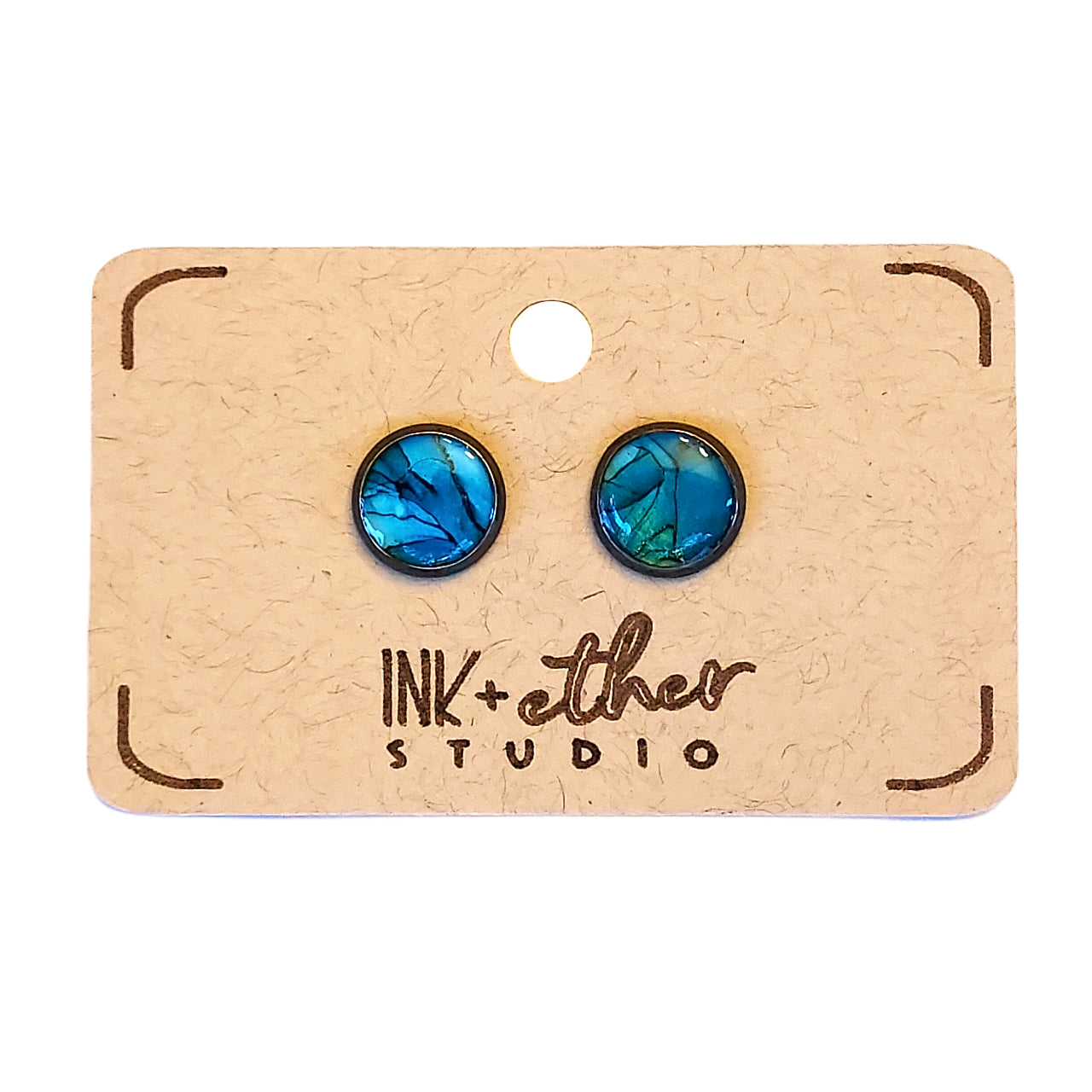 Hand-painted pair of studs