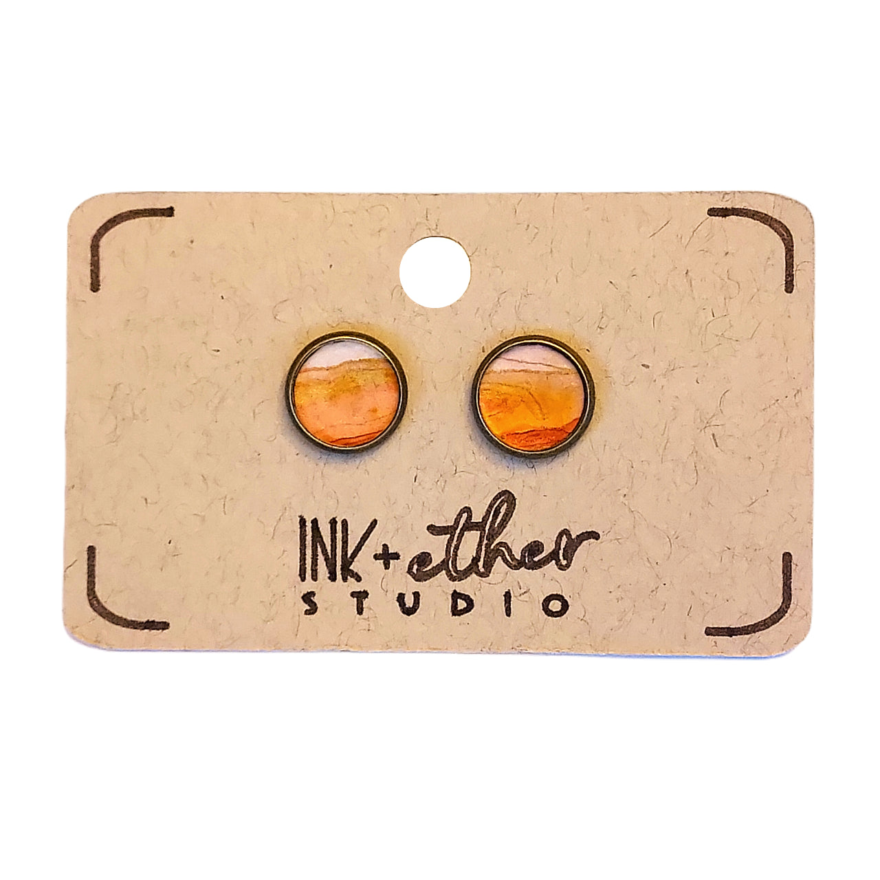 Hand-painted pair of studs