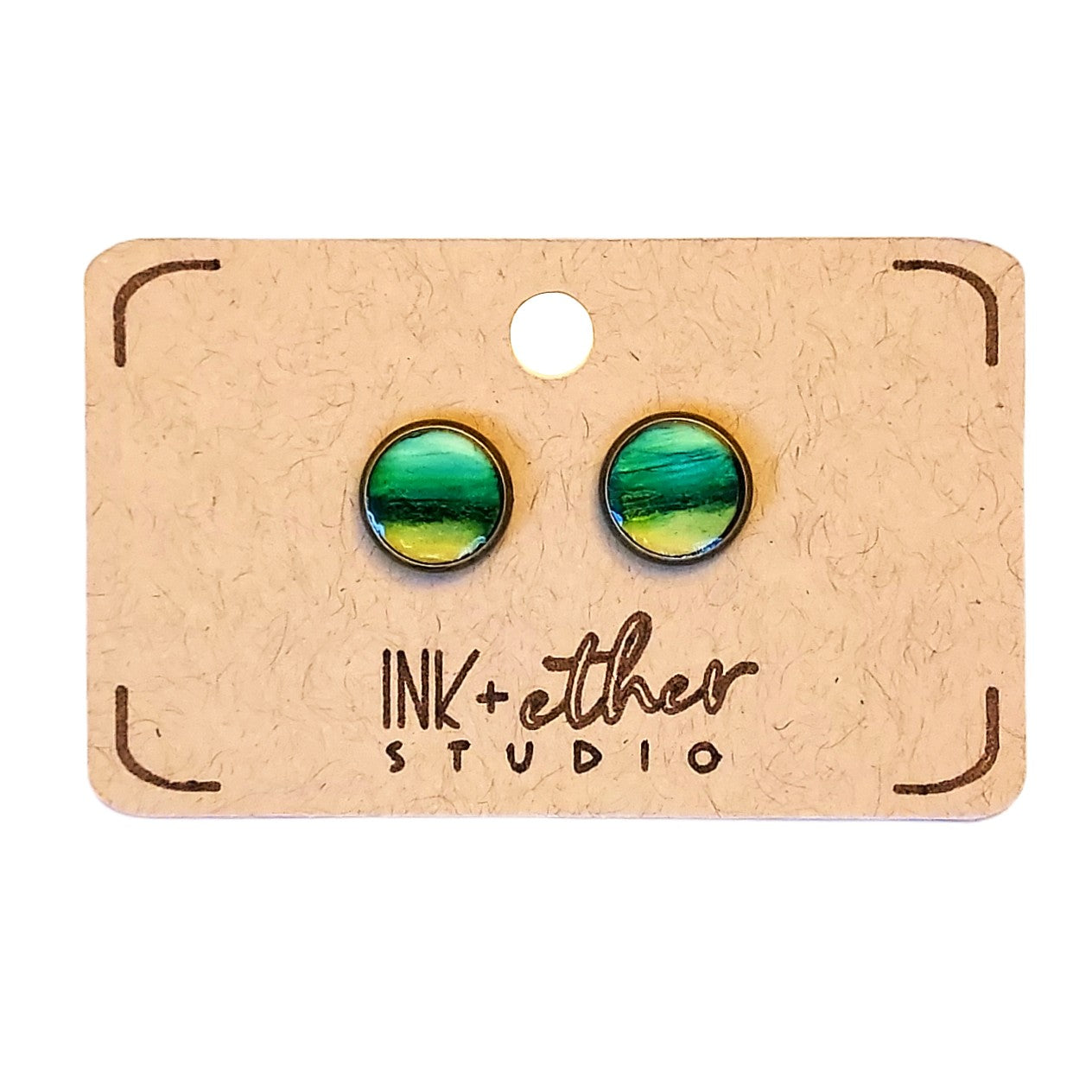 Hand-painted pair of studs