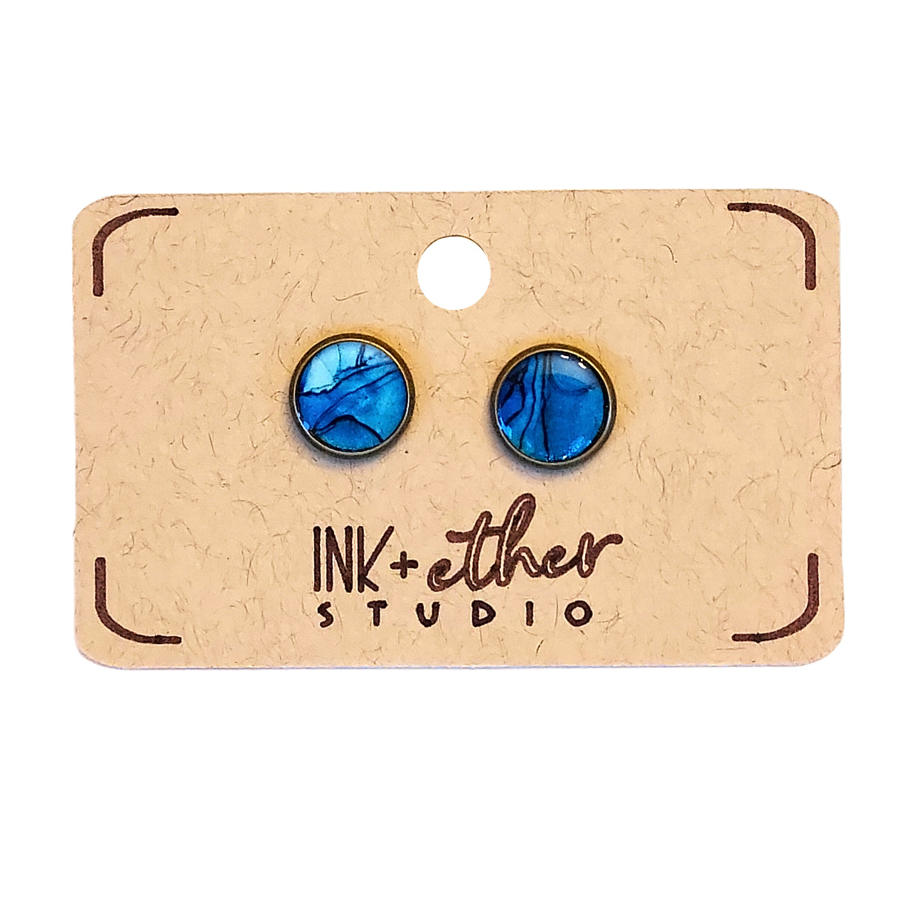 Hand-painted pair of studs
